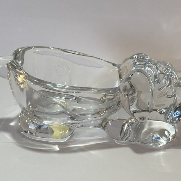 Cristal PLMCB 25% Puppy Dog Candy Nut Trinket Desktop Dish Figurine Spoon Rest - Picture 3 of 8